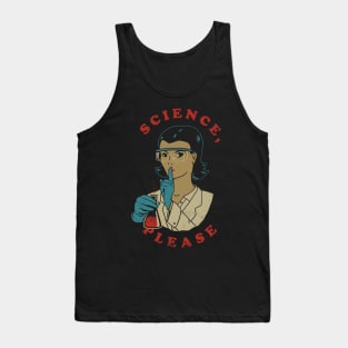 Science Please Female Scientist Tank Top